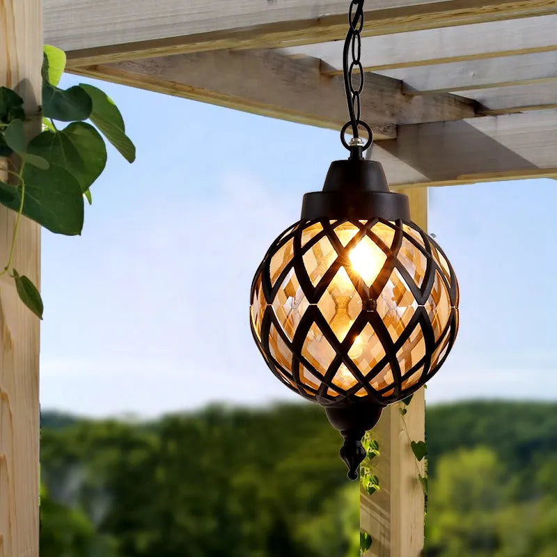 Arborae Outdoor Waterproof Chandelier With Grape Rack