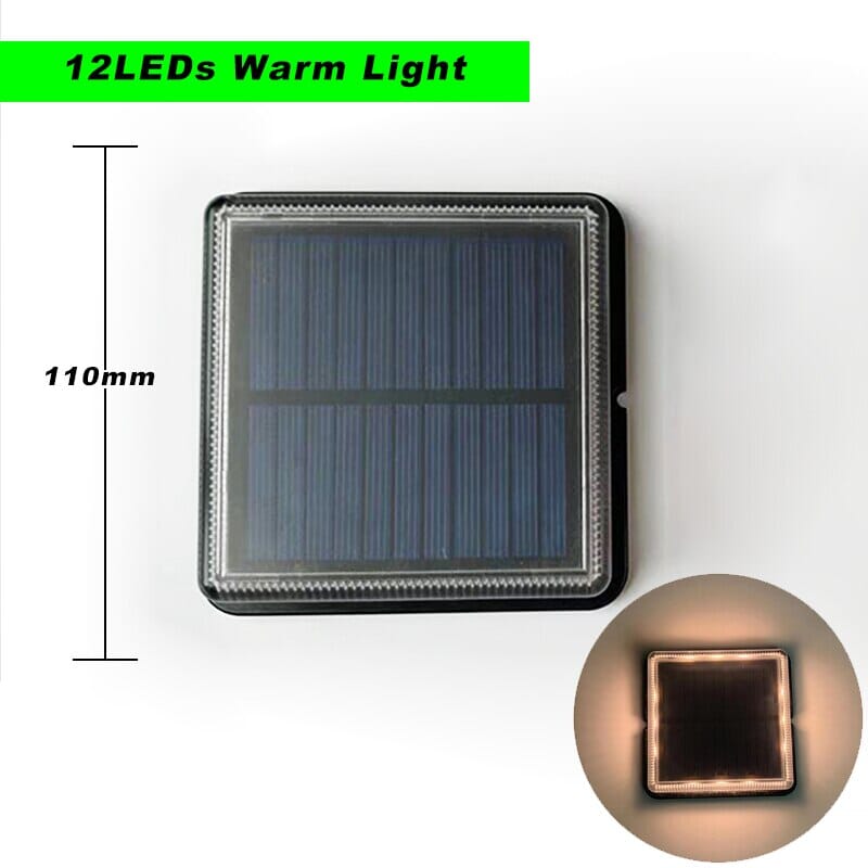 Square Solar LED Floor Lights for Outdoor Living Areas