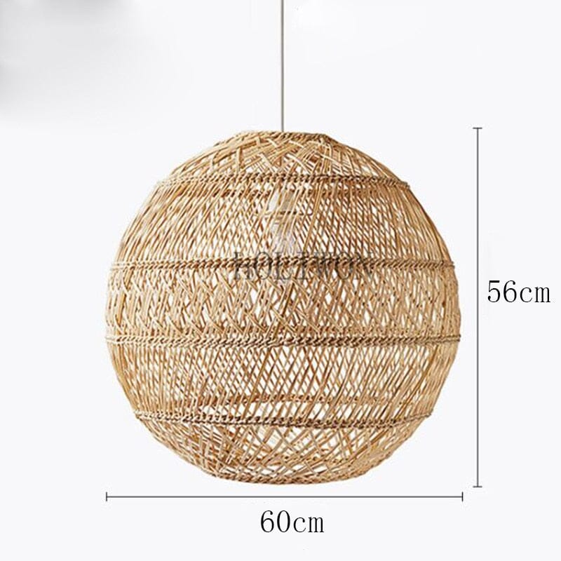 Liora Rattan Handcrafted Pendant Lights With Soft LED Glow