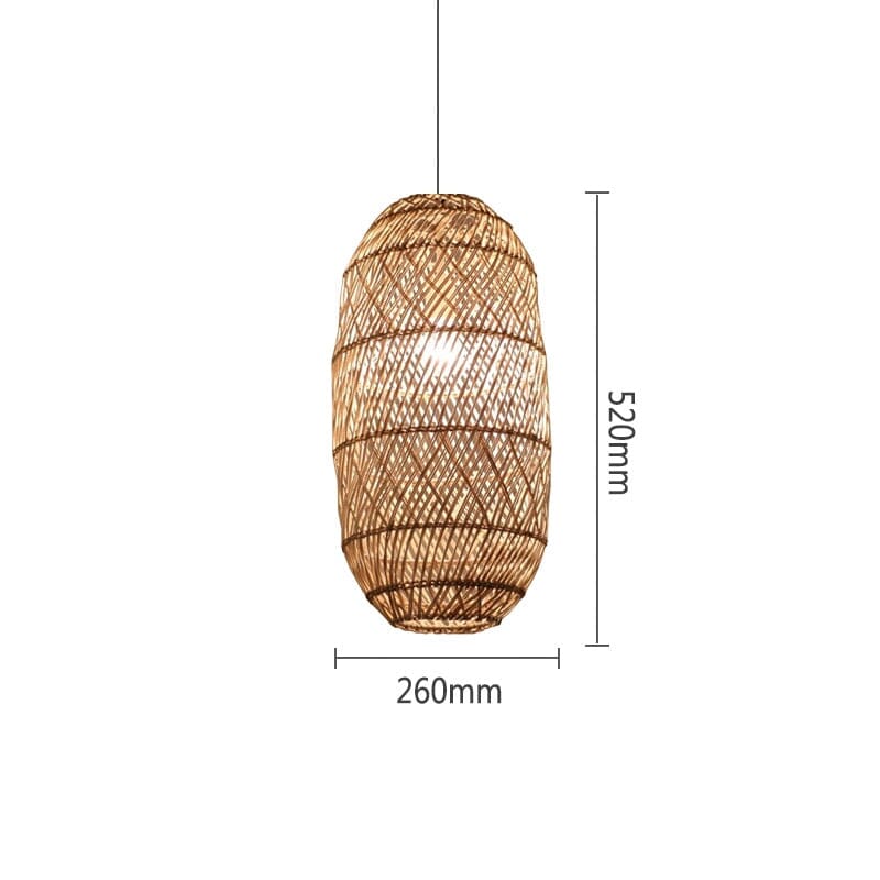 Liora Rattan Handcrafted Pendant Lights With Soft LED Glow