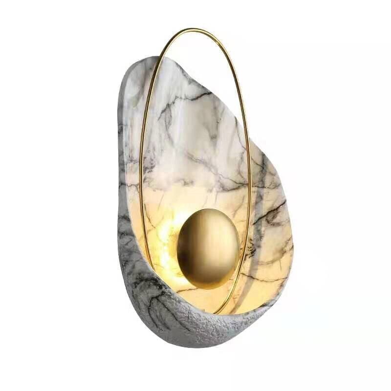 Luxe imitatie marmeren wandlamp