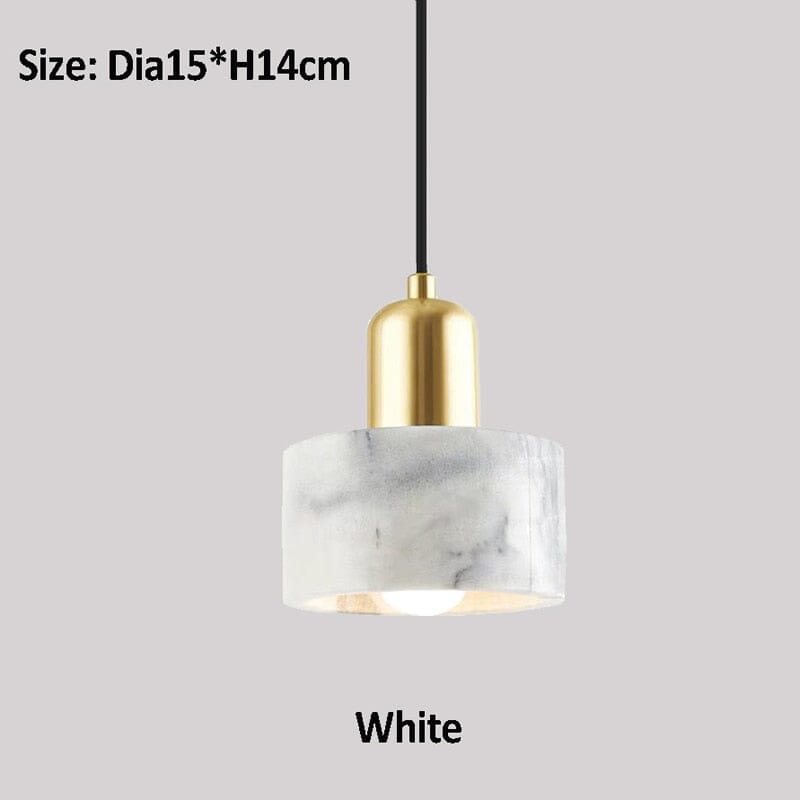 NovaMarble Pendant Light With Copper Body And Veining