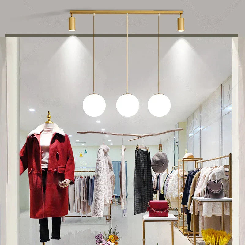 Lyra Three-Head Pendant Light With Glass And Metal