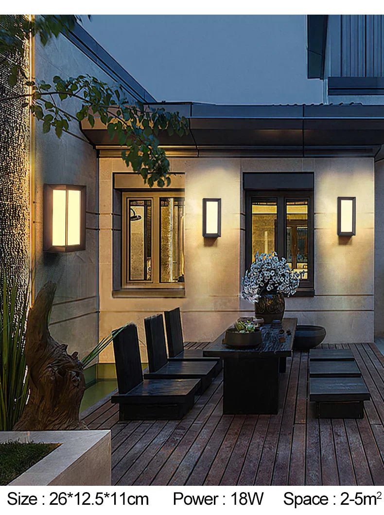 Aurea Lantern Outdoor Wall Light for Garden and Entry