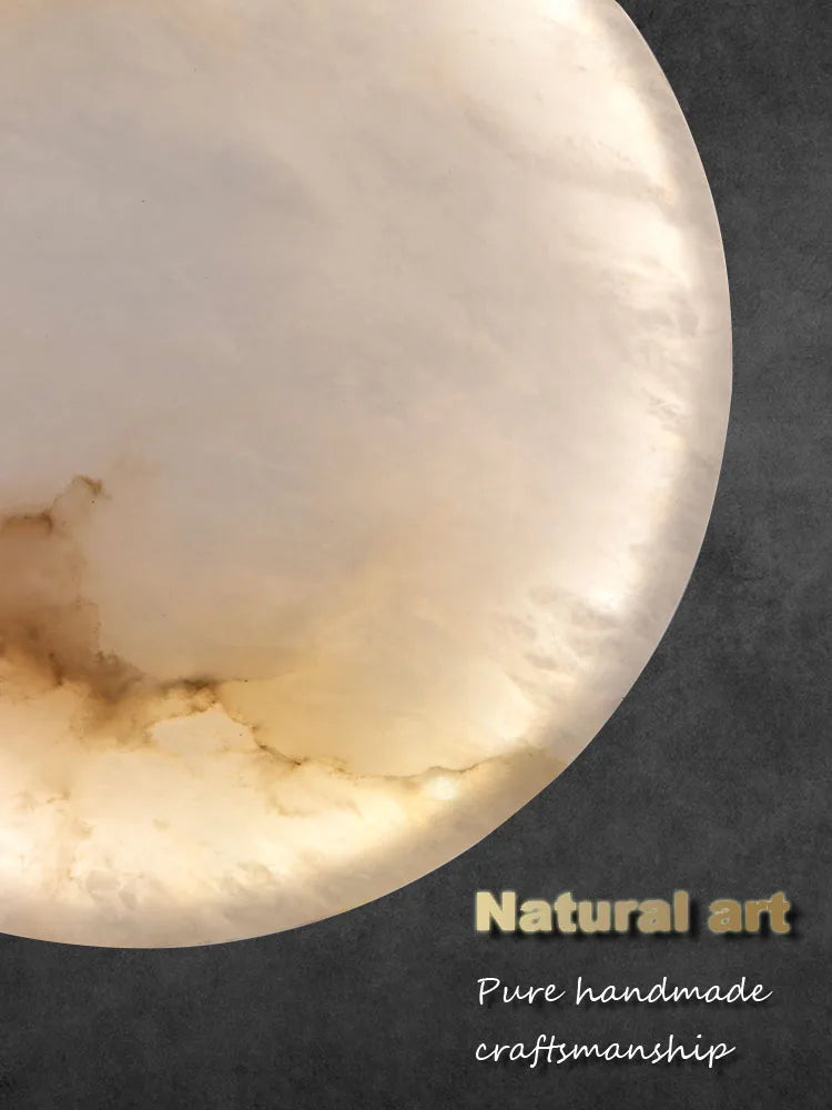 Liora Marble Crystal LED Pendant Lights For Warm Ambience