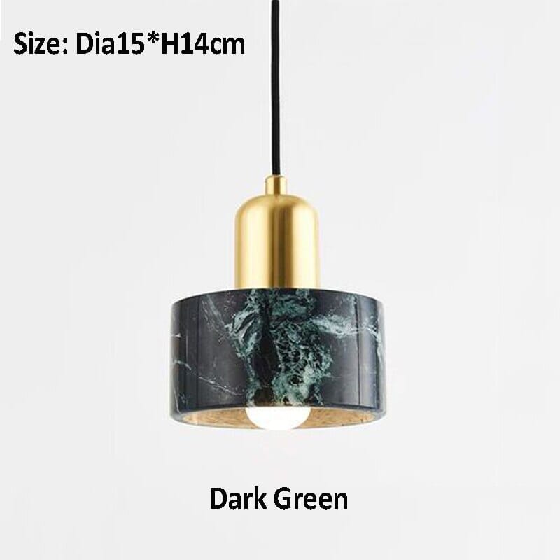 NovaMarble Pendant Light With Copper Body And Veining