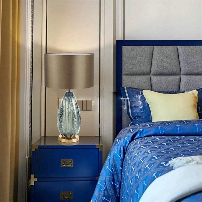 Liora Glass Lamp Hand Blown Modern Table Light for Living Room