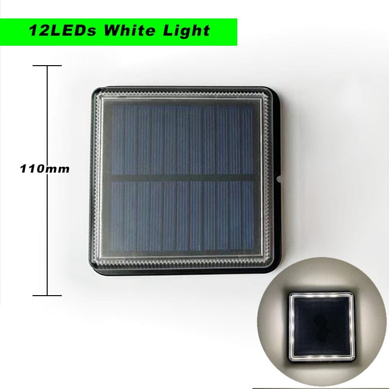 Square Solar LED Floor Lights for Outdoor Living Areas