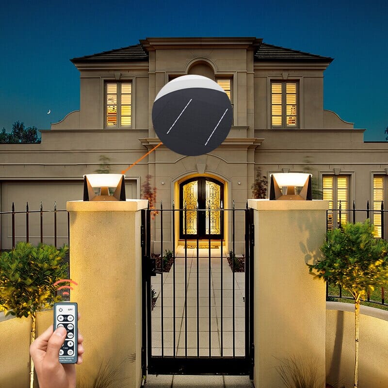 Silvyr Outdoor Solar Porch Light Nordic Inspired Wall Lamp