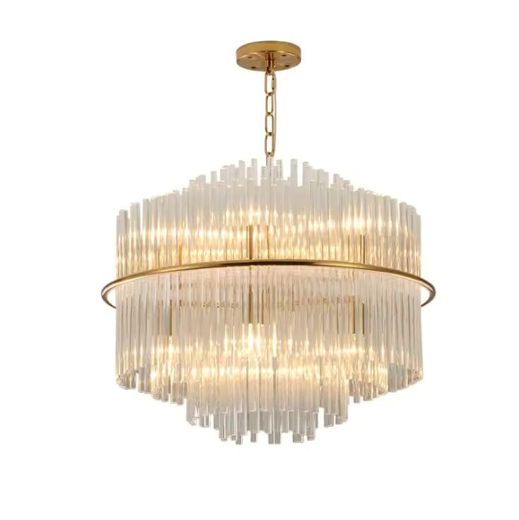 Luminara Crystal Droplet Chandelier In Gold Bronze
