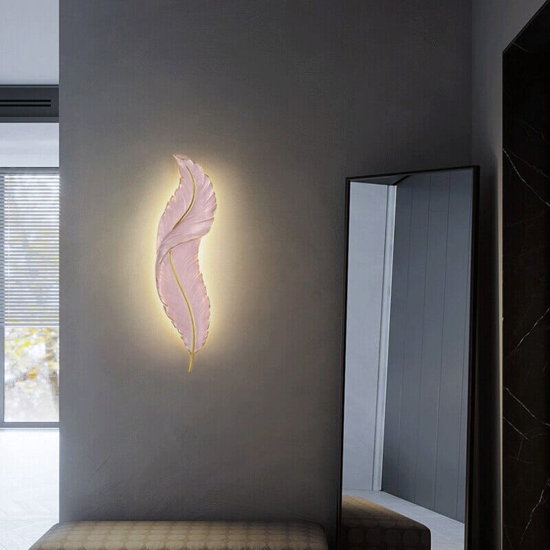 NyraFeather LED Wall Light Nordic Decorative Wall Lamp For Living Areas