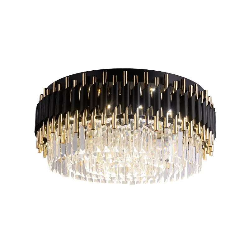 Elowen Crystal Noir Chandelier For Retro Modern Decor