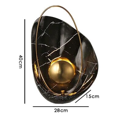 Luxe imitatie marmeren wandlamp