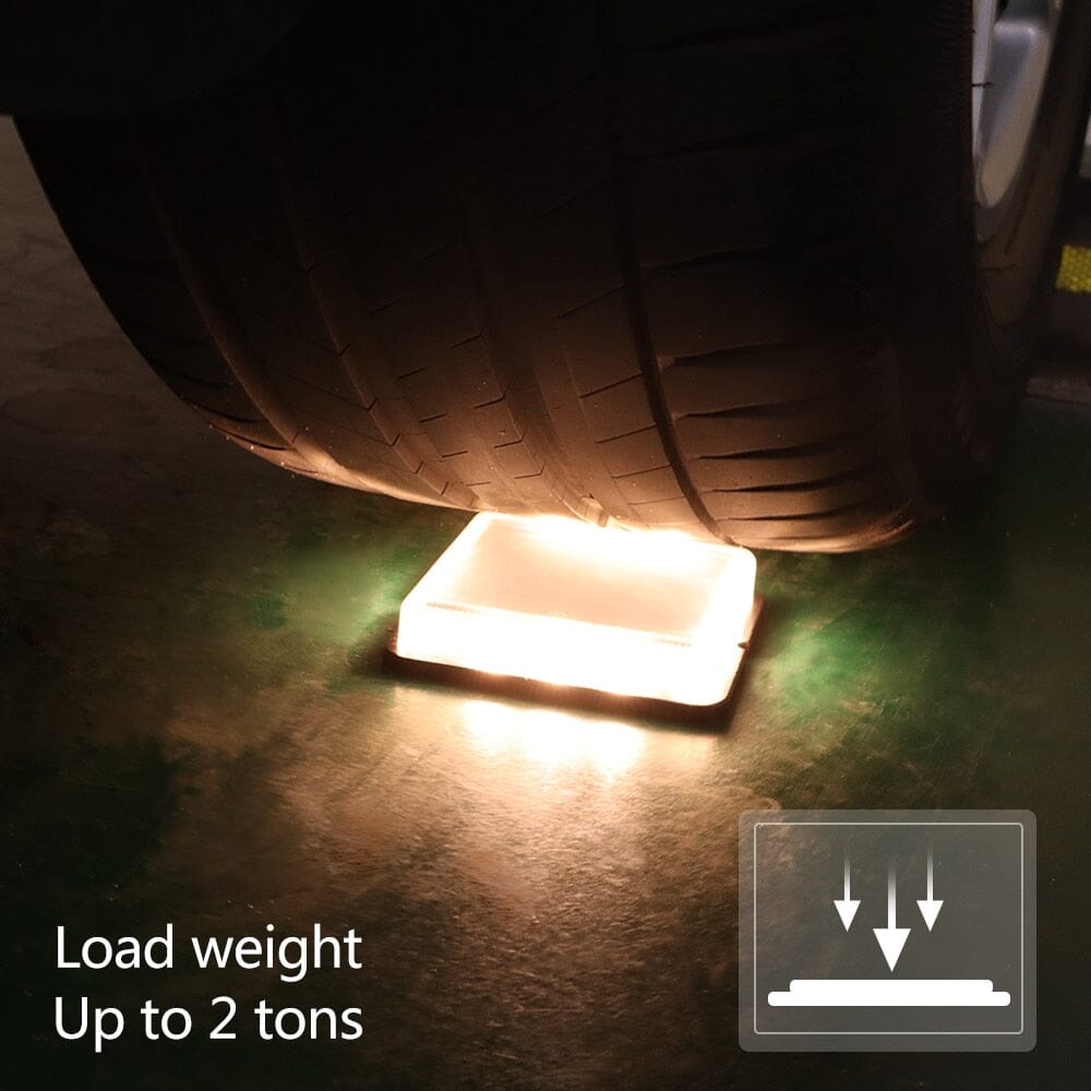 Square Solar LED Floor Lights for Outdoor Living Areas