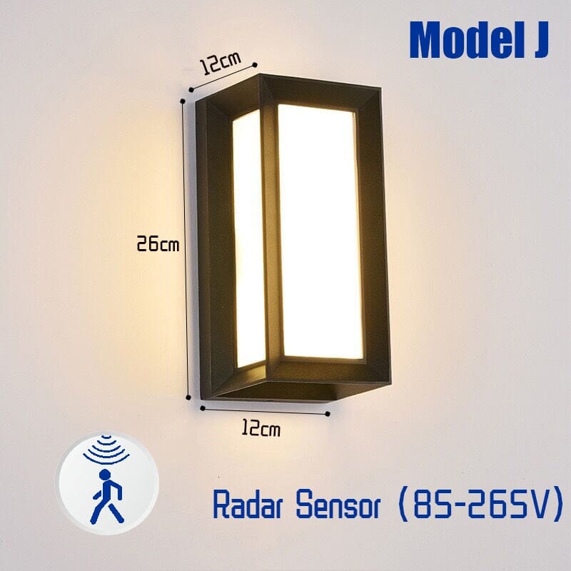 Waterproof Motion Activated LED Lights for Outdoor Walls