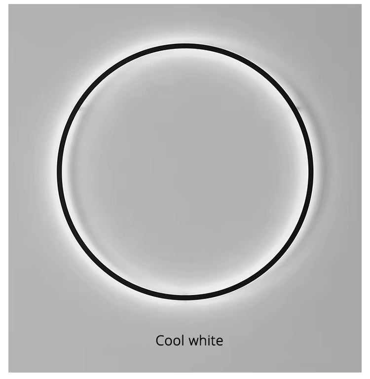 Moderne minimalistische ronde wandlamp