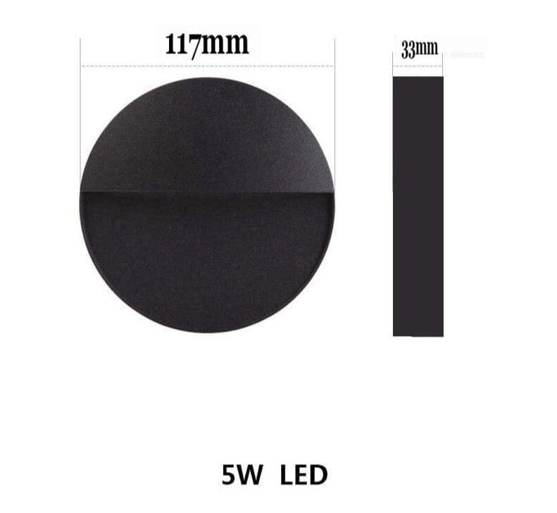 NovaStride Round Outdoor Step Light Waterproof for Pathways and Steps