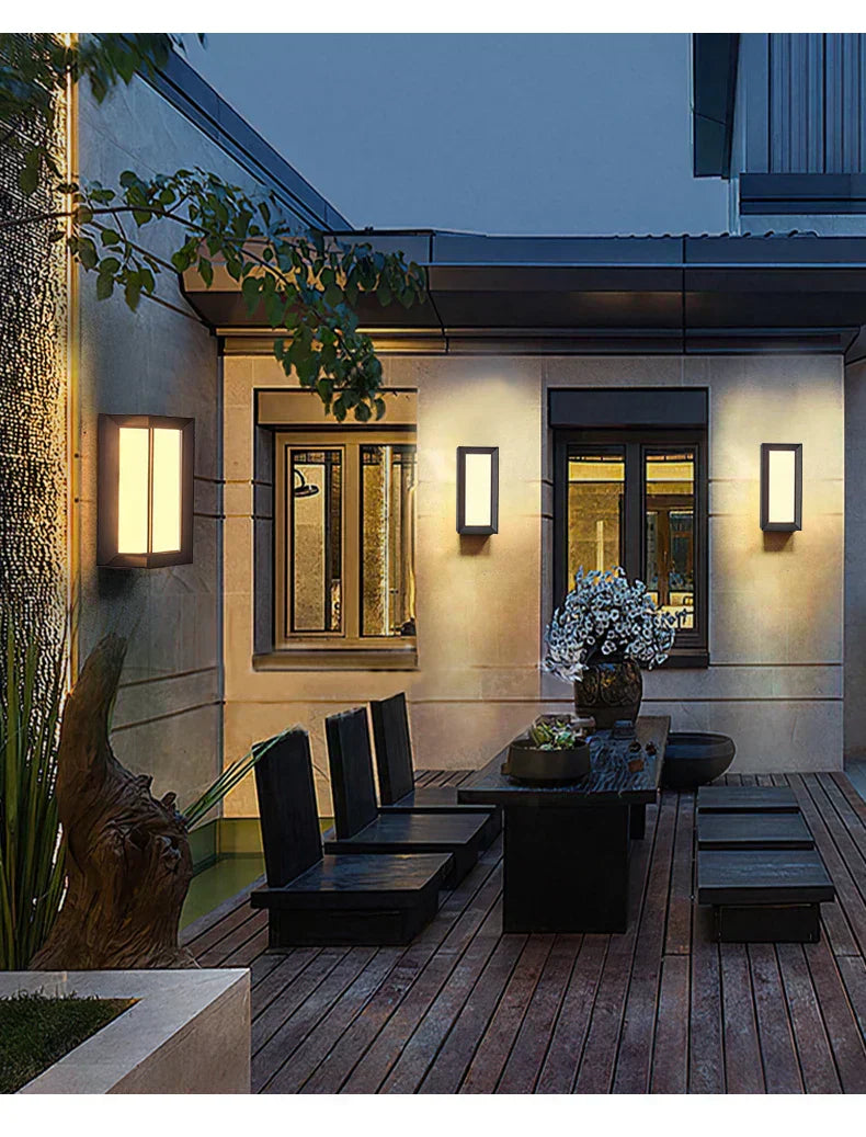 Aurea Lantern Outdoor Wall Light for Garden and Entry