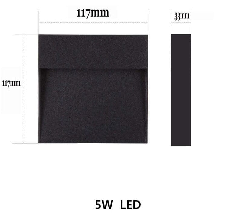 NovaStride Round Outdoor Step Light Waterproof for Pathways and Steps