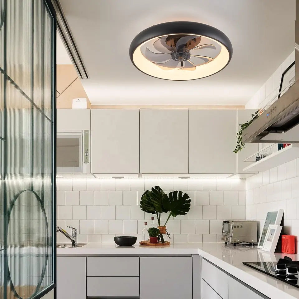 Astraea Smart Ceiling Fan With LED Light And Six Speeds And Seven Blades