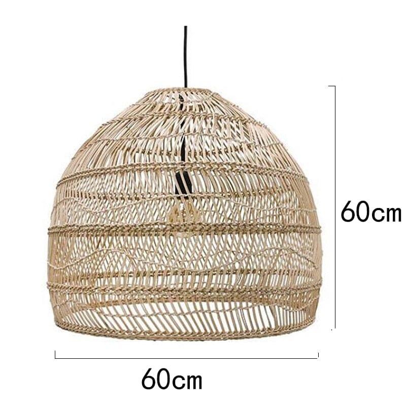 Liora Rattan Handcrafted Pendant Lights With Soft LED Glow