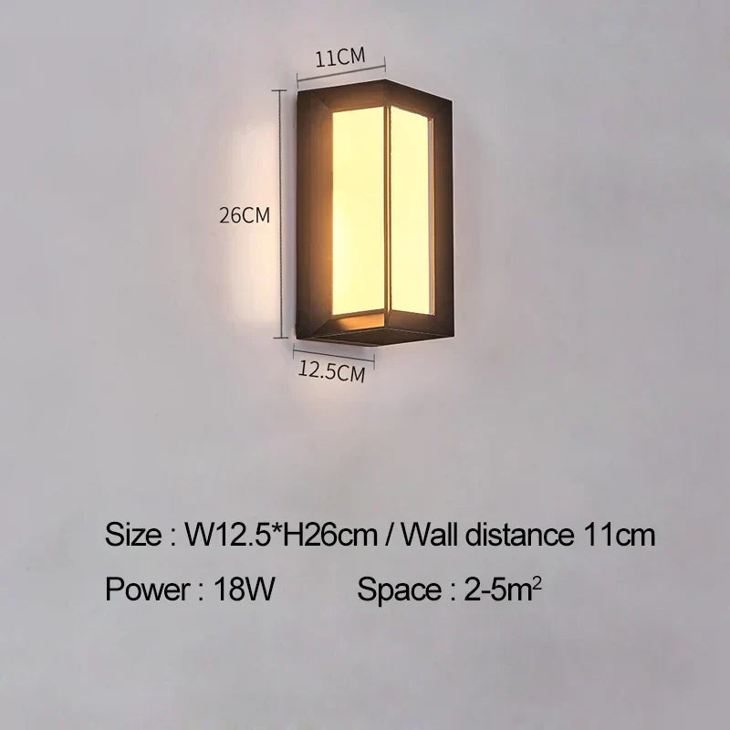 Aurea Lantern Outdoor Wall Light for Garden and Entry