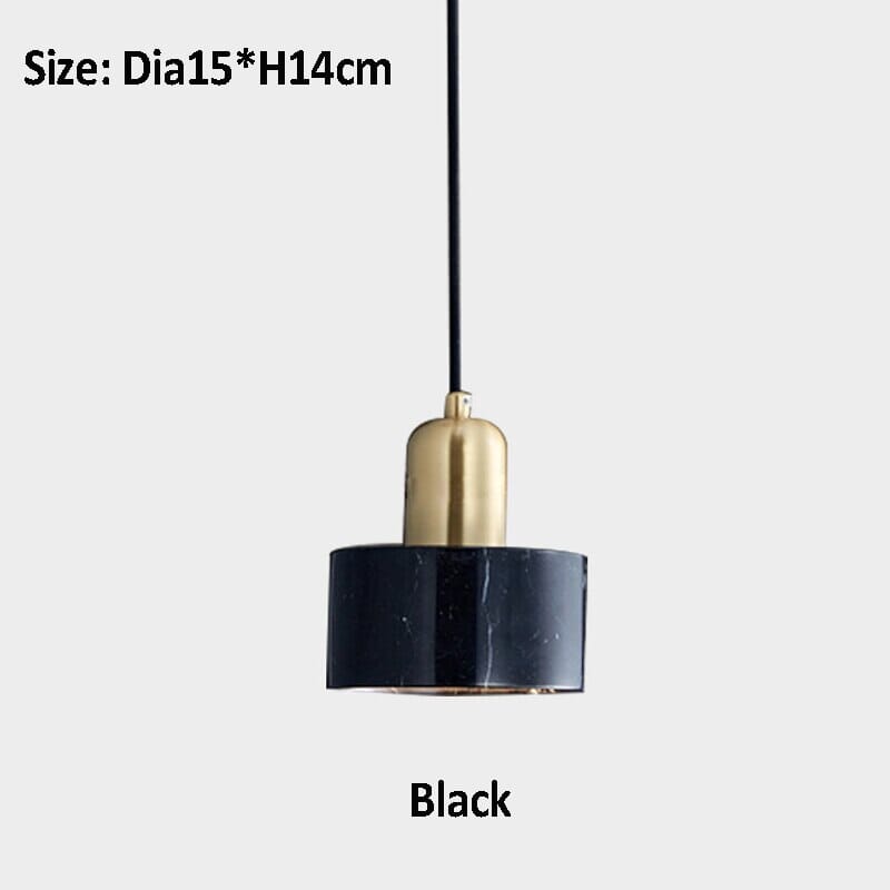 NovaMarble Pendant Light With Copper Body And Veining