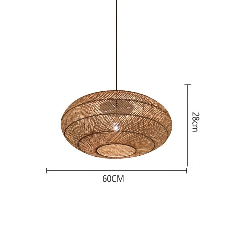 Liora Rattan Handcrafted Pendant Lights With Soft LED Glow