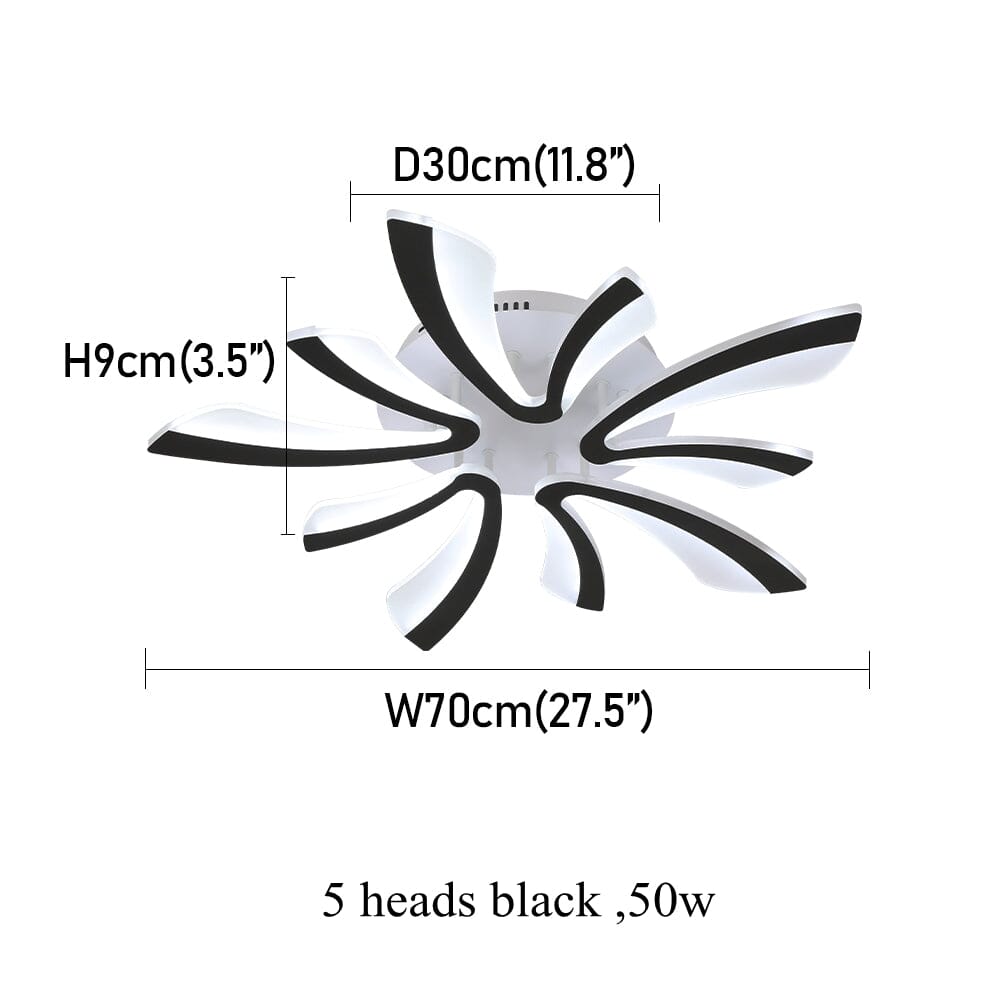 Novae Spiral LED Ceiling Light Geometric Modern Design