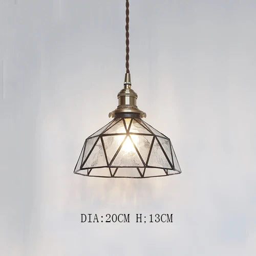 Lyra Vintage Loft Inspired Dome Pendant Lights With Glass And Copper Finish