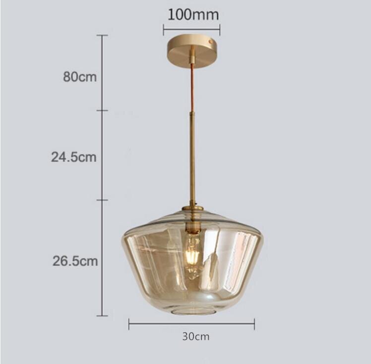 NovaLume LED Glass Pendant Light With Adjustable Height