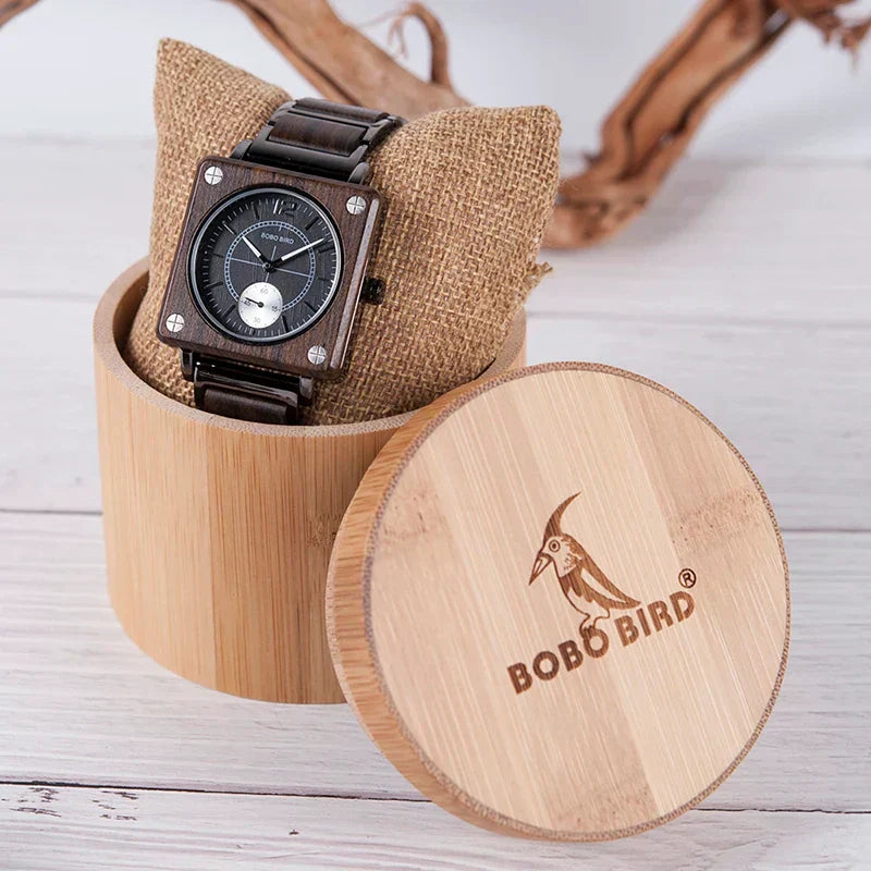 Noah - Luxury Wooden Men's Watch | Waterproof Quartz Timepiece