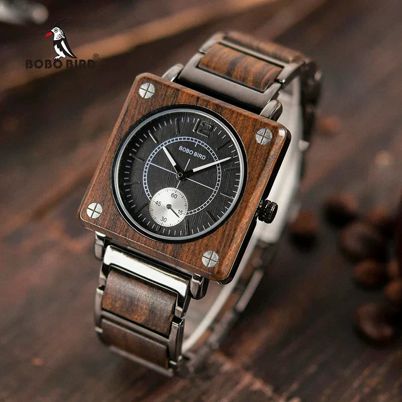 Noah - Luxury Wooden Men's Watch | Waterproof Quartz Timepiece