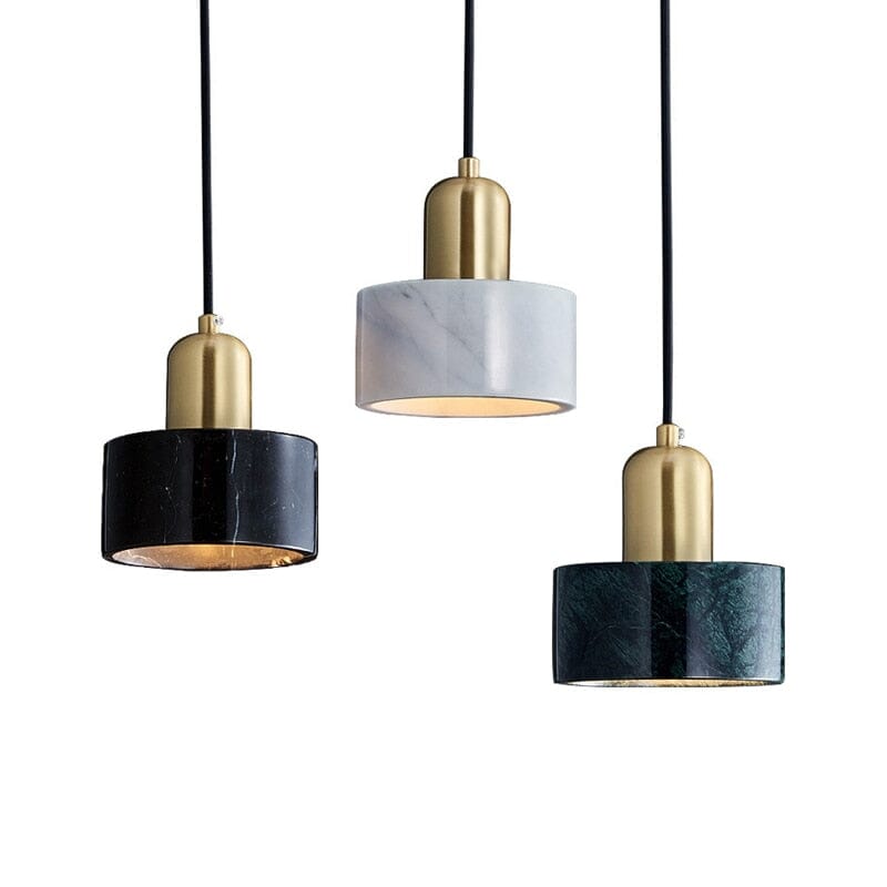 NovaMarble Pendant Light With Copper Body And Veining
