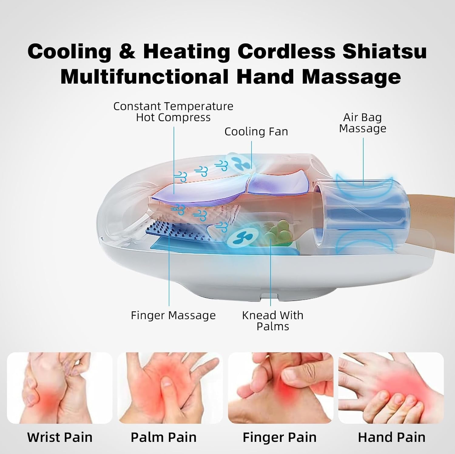 Wireless Hot & Cold Hand Massager
