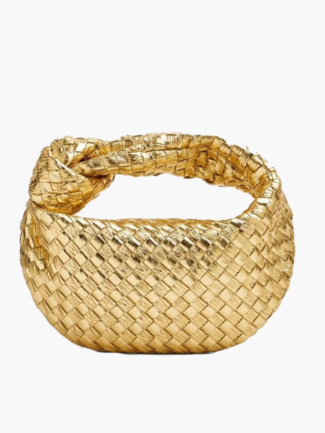 Kabelka z veganské kůže s tkaným ramenním popruhem