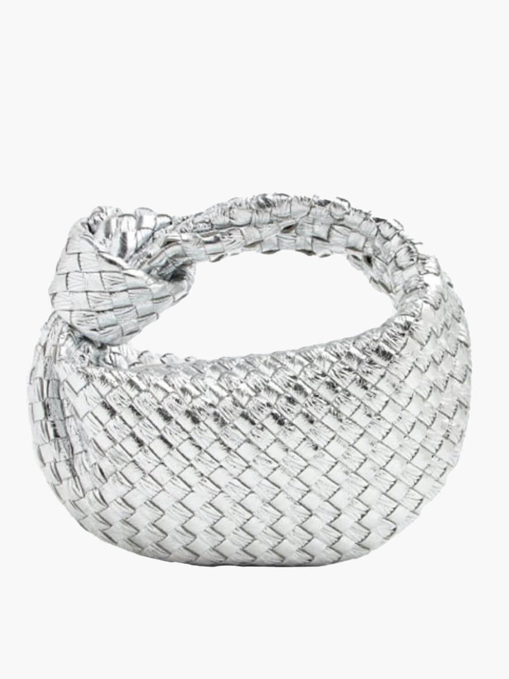 Kabelka z veganské kůže s tkaným ramenním popruhem