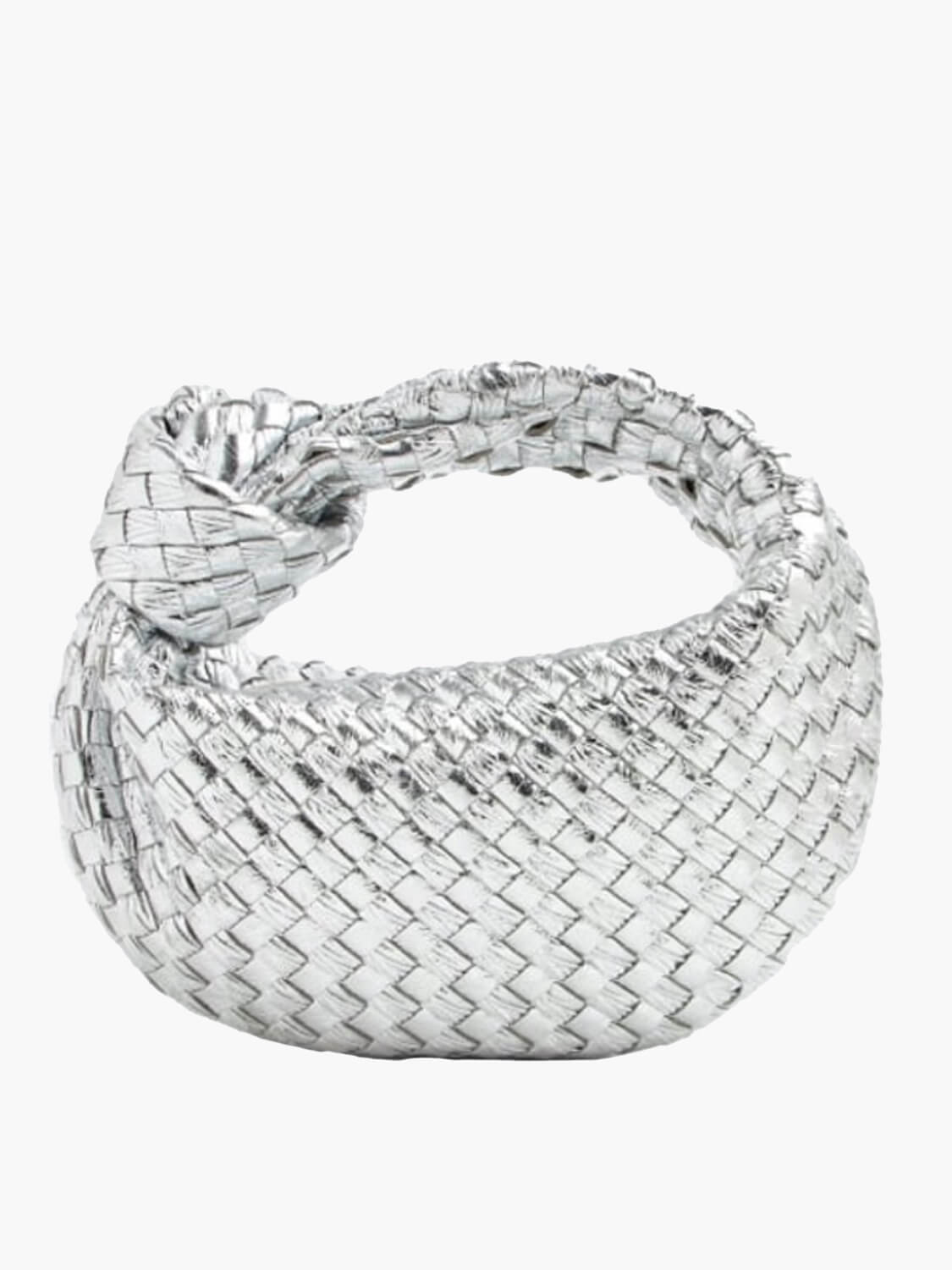 Kabelka z veganské kůže s tkaným ramenním popruhem