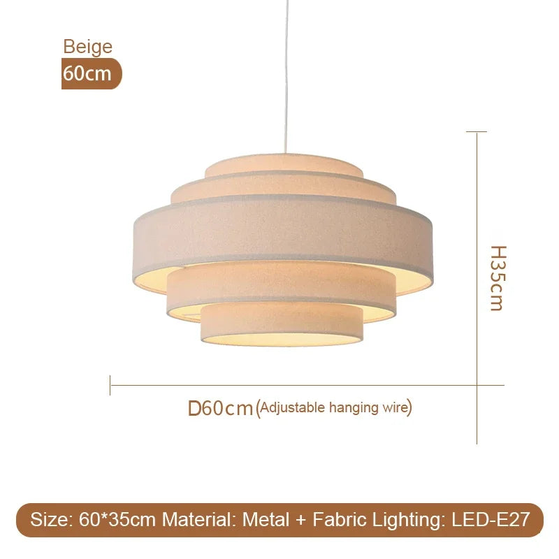 Závěsná lampa v japonsko-skandinávském stylu