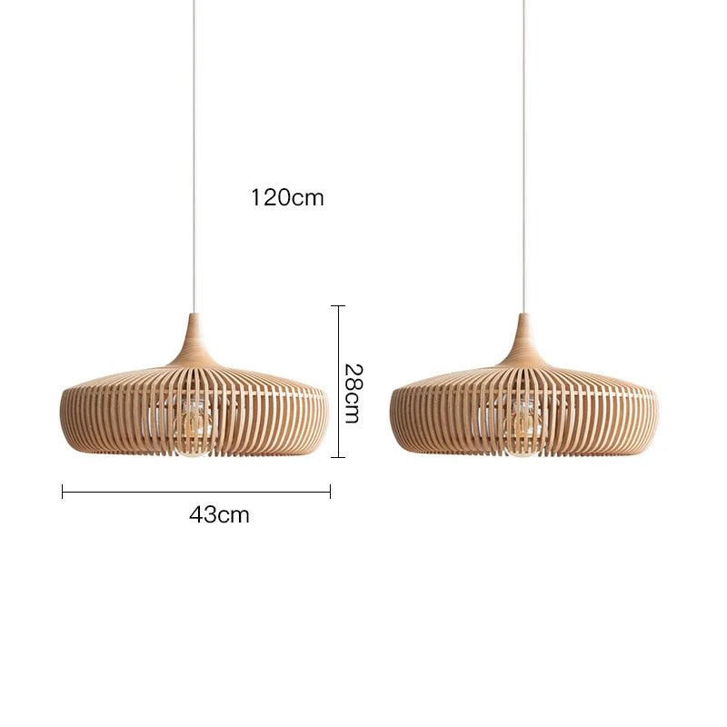 Závěsná lampa jídelní stůl dřevo