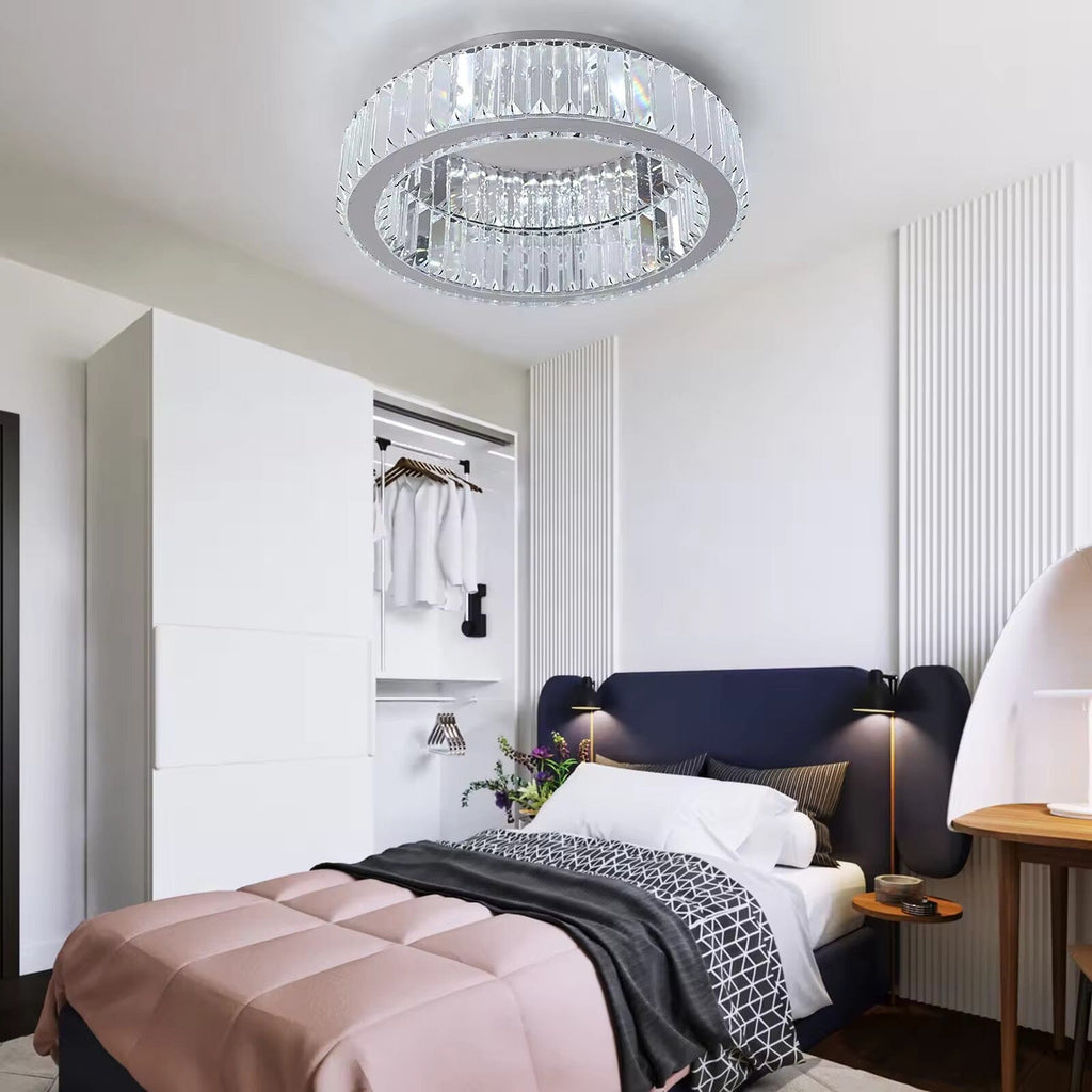 Azura Crystal Ceiling Light With LED And Remote Control