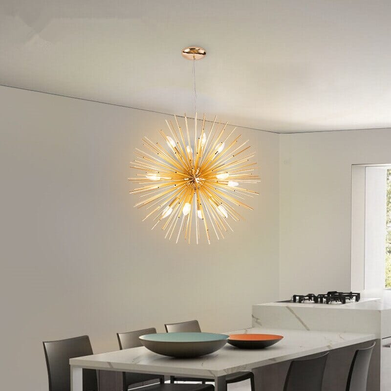 VeroLux Postmodern Firework Chandelier With Dynamic Light Play For Living Rooms
