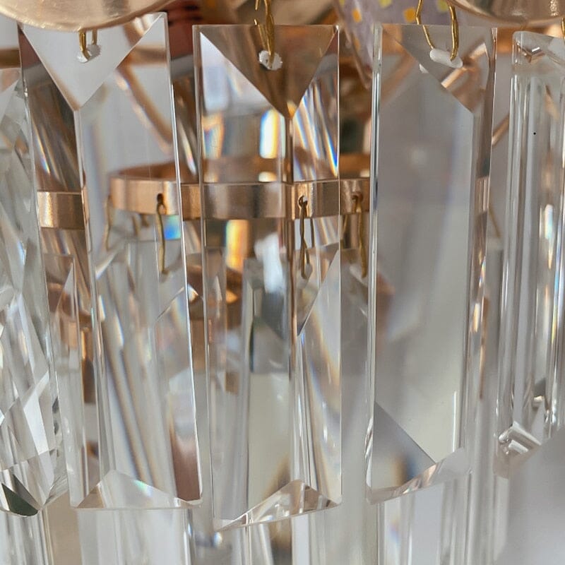 Lyraen Crystal LED Wall Sconce With Modern Silhouette