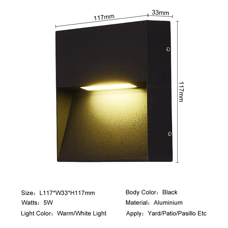 NovaStride Round Outdoor Step Light Waterproof for Pathways and Steps