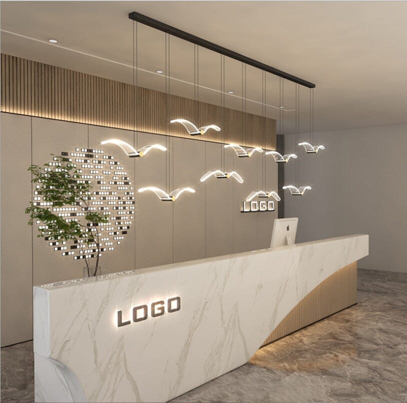 Lyrena Copperbird Dining Pendant Light With Modern Bird Silhouette And LED