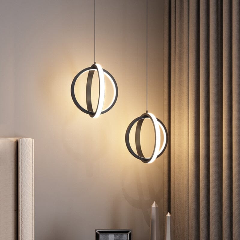 Lyren Nickel Finished Mini Pendant Lights With Forged Aluminum Body