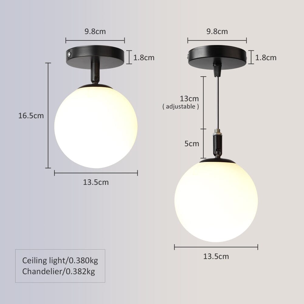 Aurelia Orb Ceiling Light With Warm Glow And Easy Install