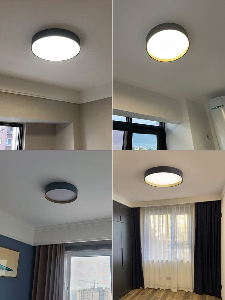 NovaLume Woodgrain Ambient Flush Mount Ceiling Lights