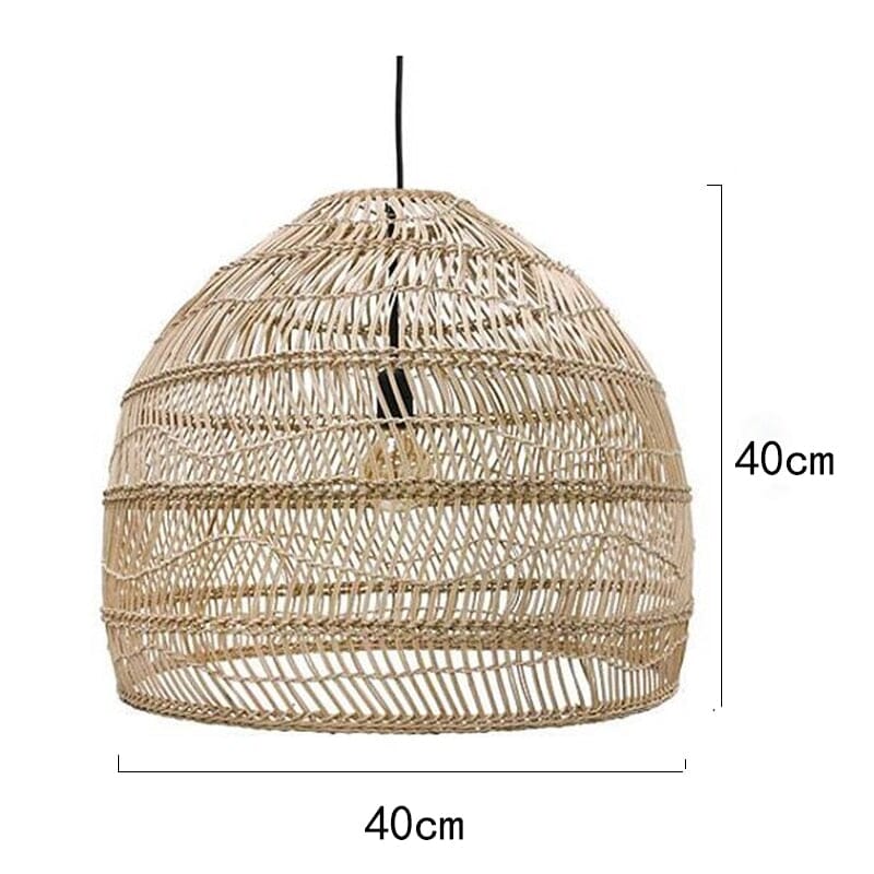 Liora Rattan Handcrafted Pendant Lights With Soft LED Glow
