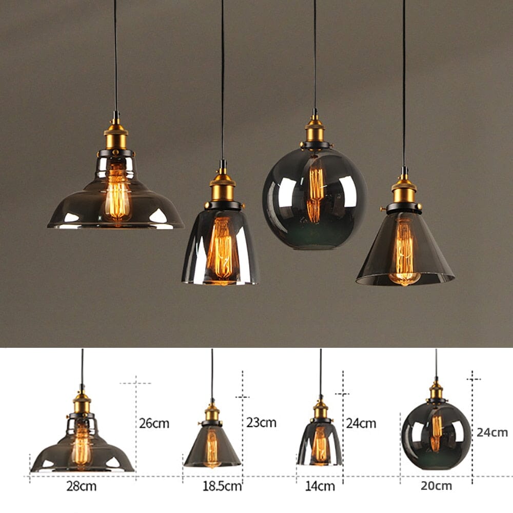 Handcrafted European Pendant Lamps In Nordic Vintage Loft Style